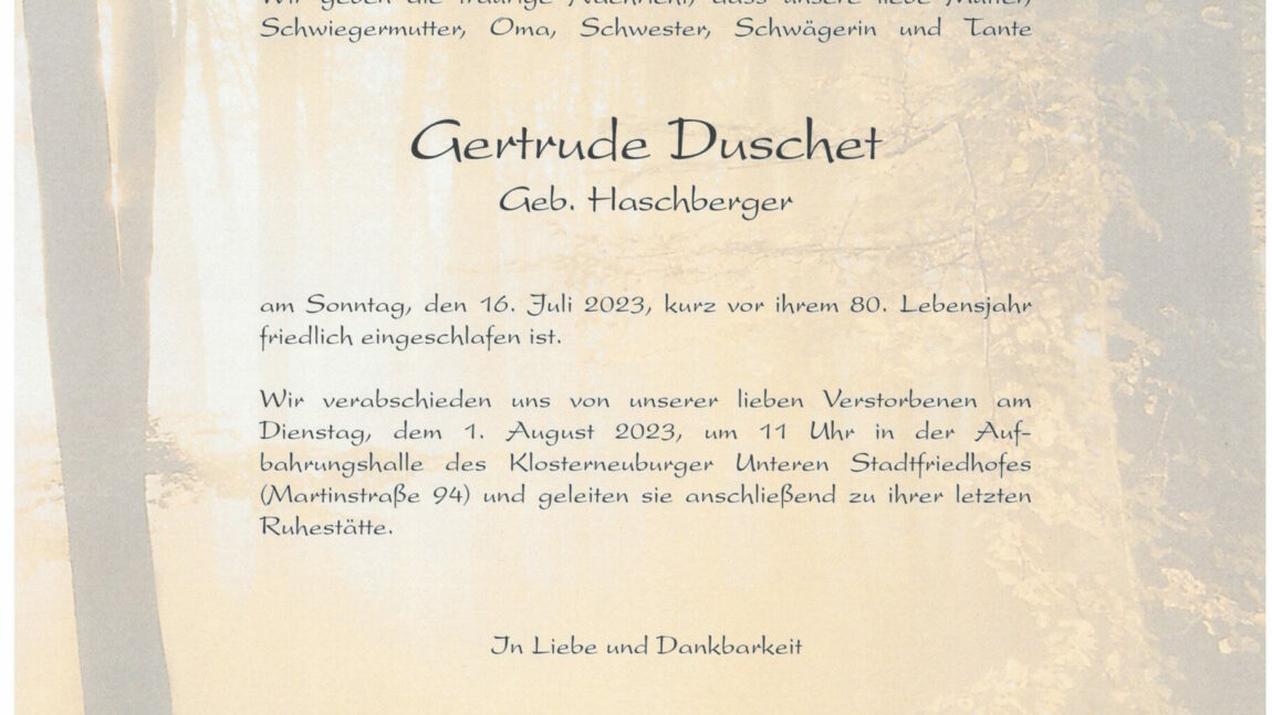Gertrude Duschet
