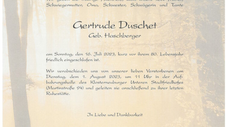 Gertrude Duschet