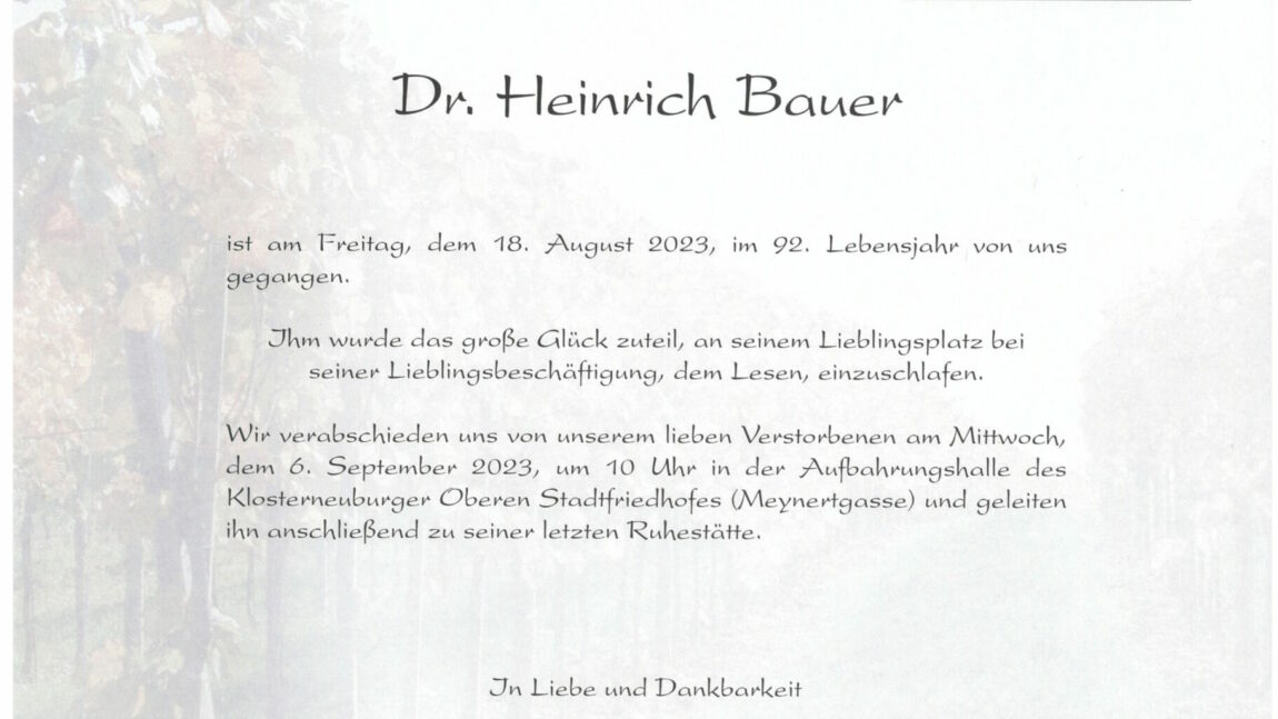 Ing. Heinrich Bauer