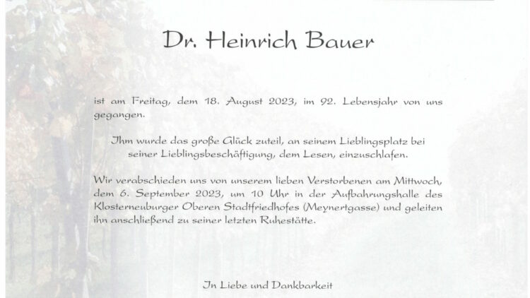 Ing. Heinrich Bauer