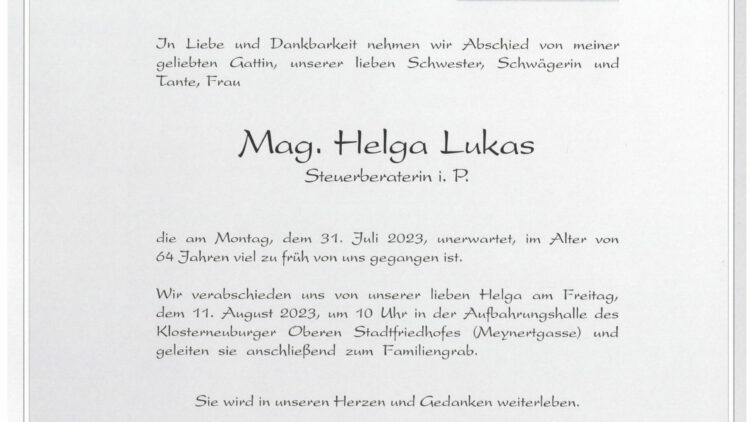 Mag. Helga Lukas