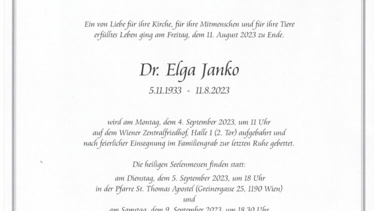 Dr. Elga Janko