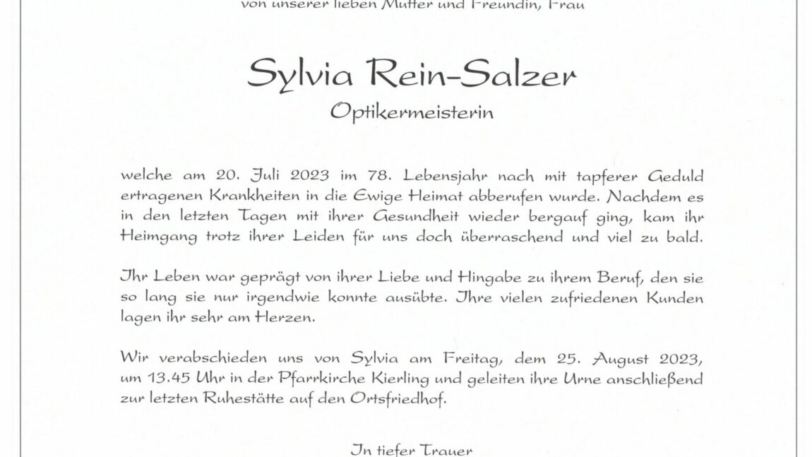 Sylvia Rein-Salzer