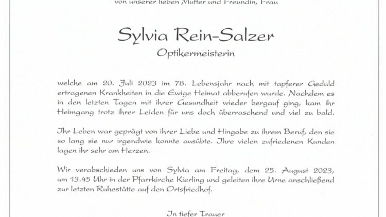 Sylvia Rein-Salzer