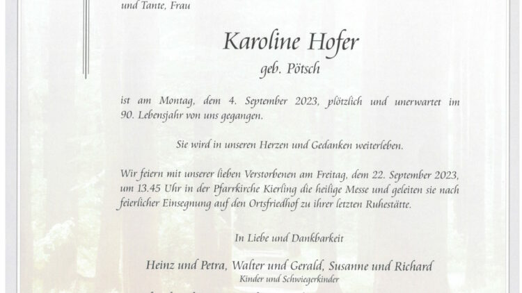 Karoline Hofer