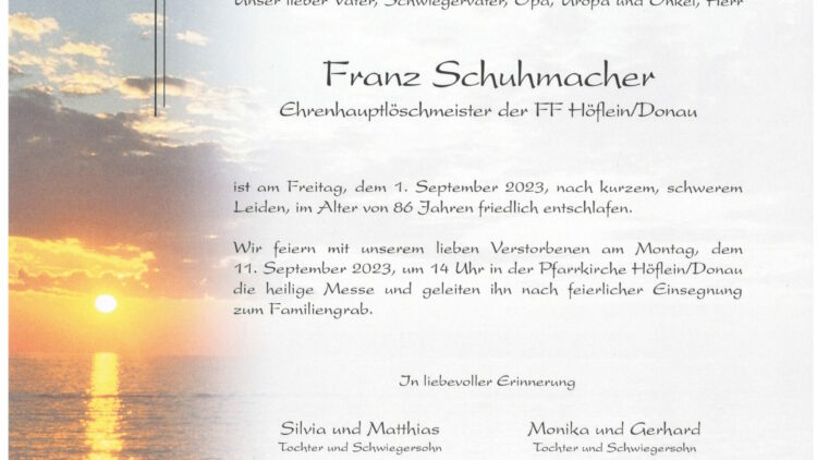 Franz Schuhmacher