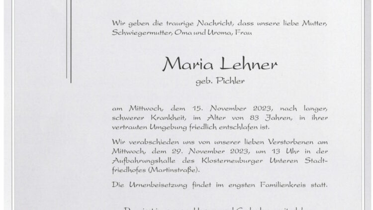 Maria LEHNER