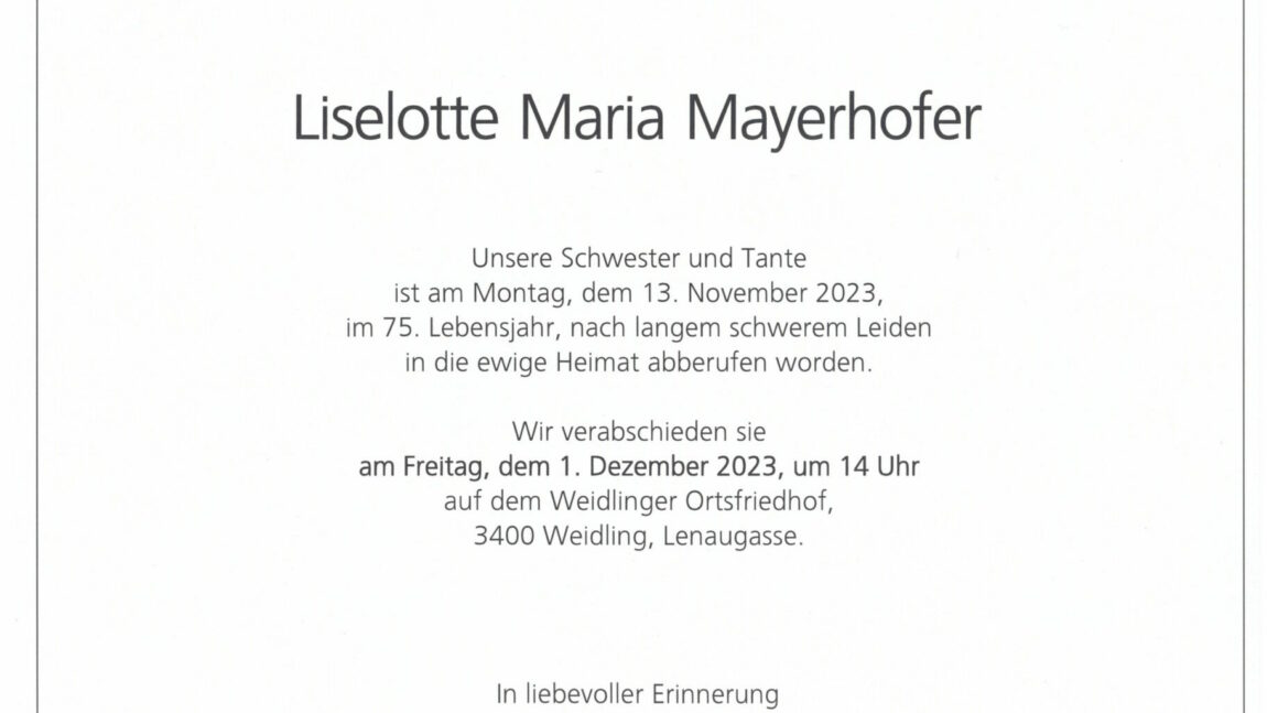 Liselotte Mayerhofer