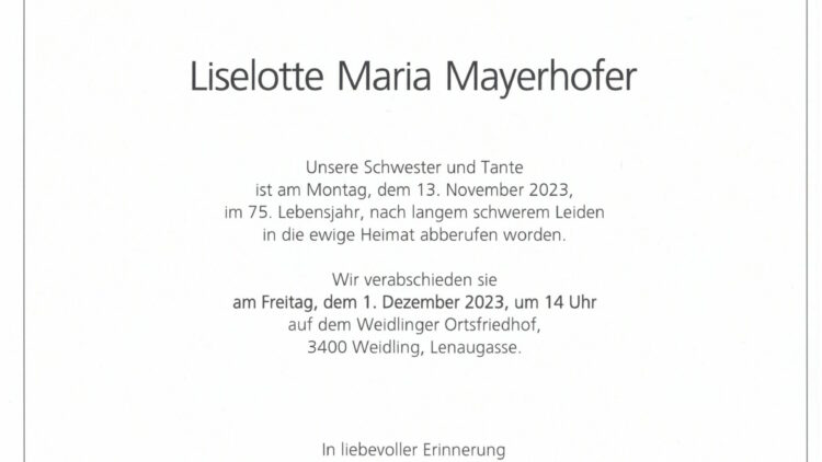 Liselotte Mayerhofer