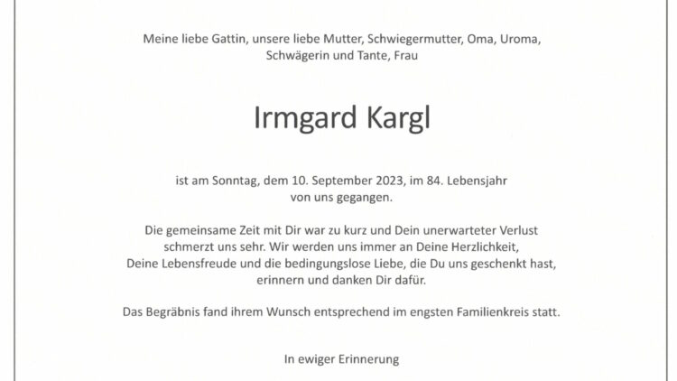 Irmgard KARGL