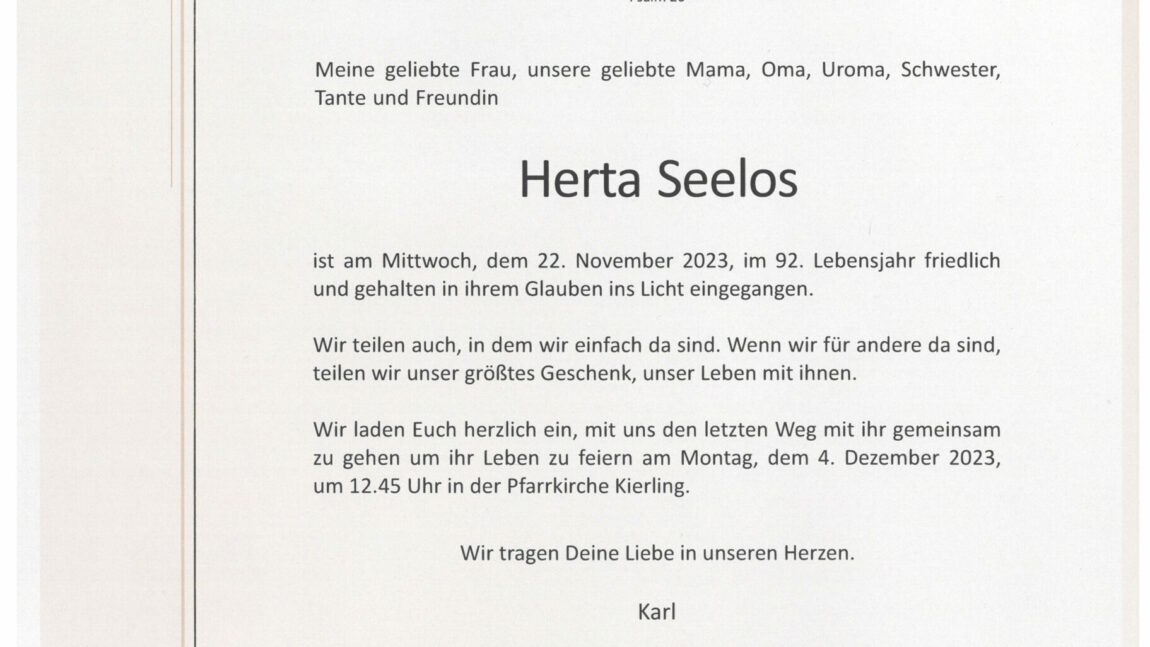 Herta SEELOS
