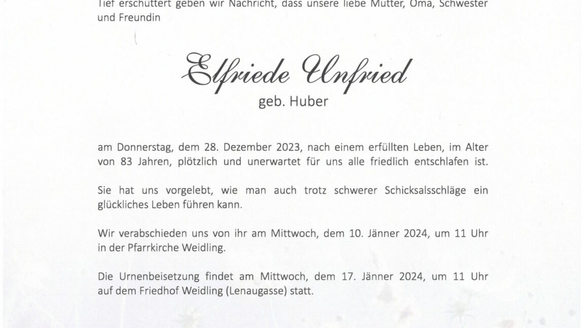 Elfriede Unfried