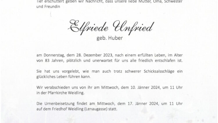 Elfriede Unfried