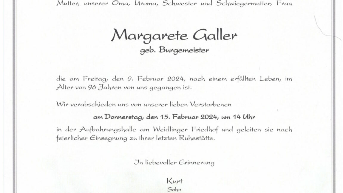 Margarete Galler