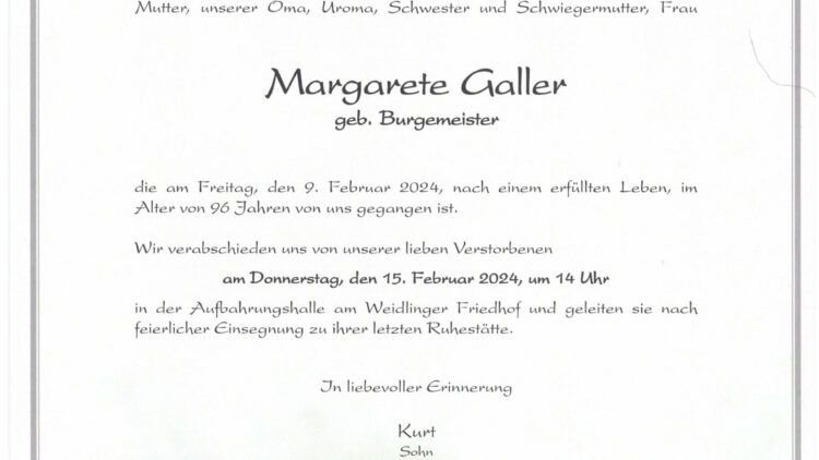 Margarete Galler