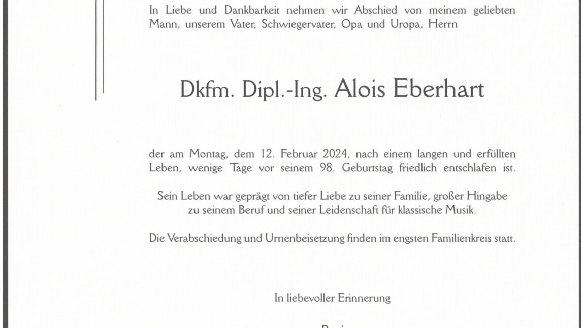 Dkfm. Dipl.-Ing. Alois Eberhart