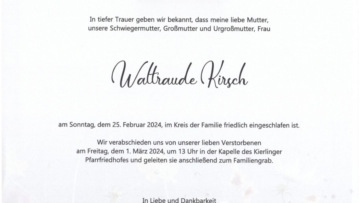 Waltraud Kirsch